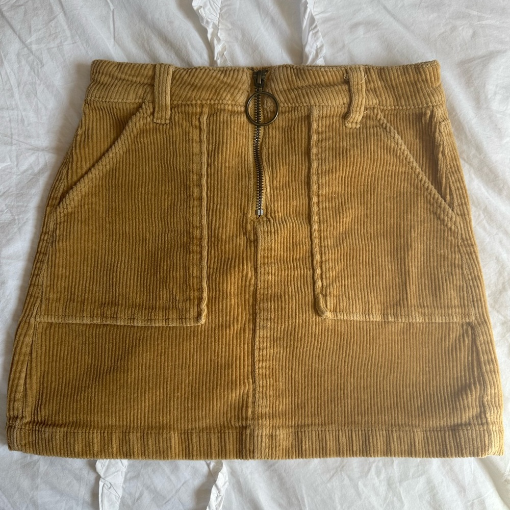 Blue Spice Corduroy Mini Skirt
